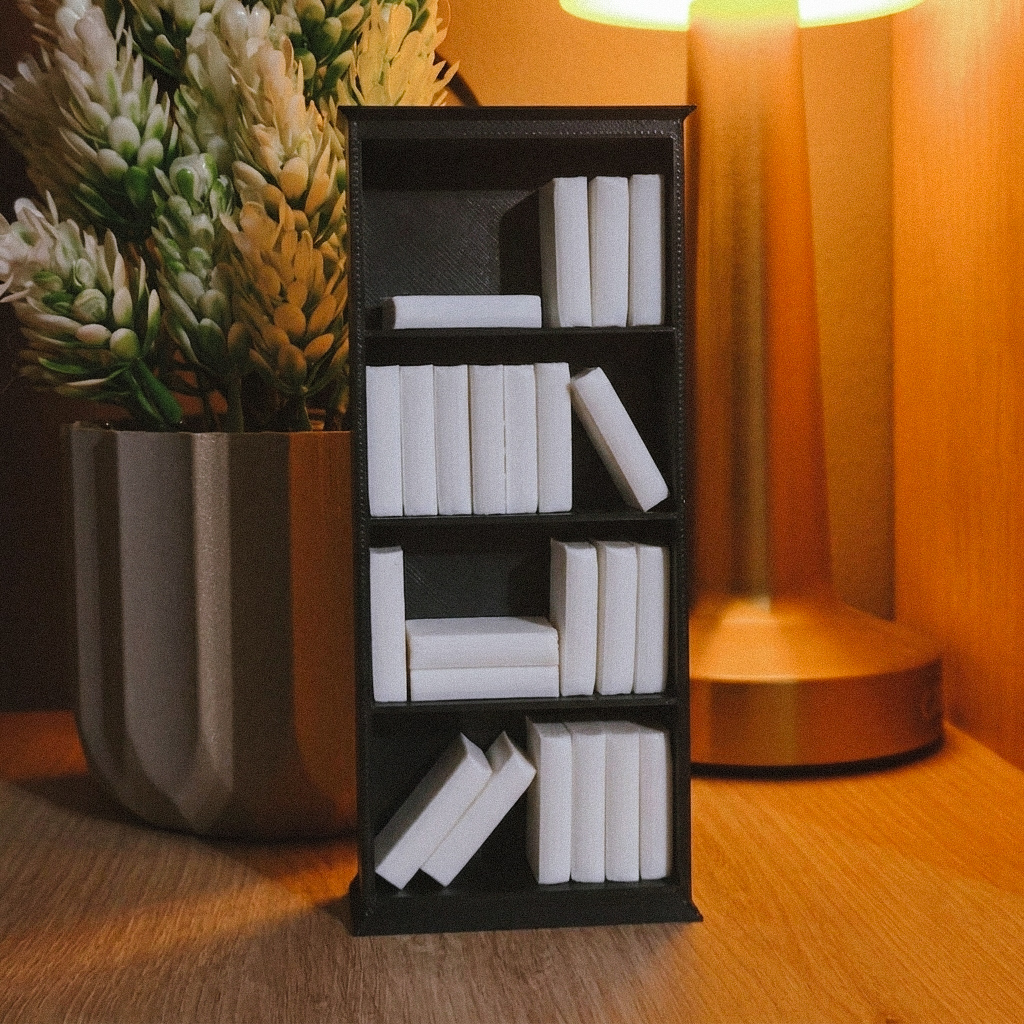 مكتبة الكتب المصغّرة – ركن القراءة الفاخر لعشاق الروايات على مكتبك